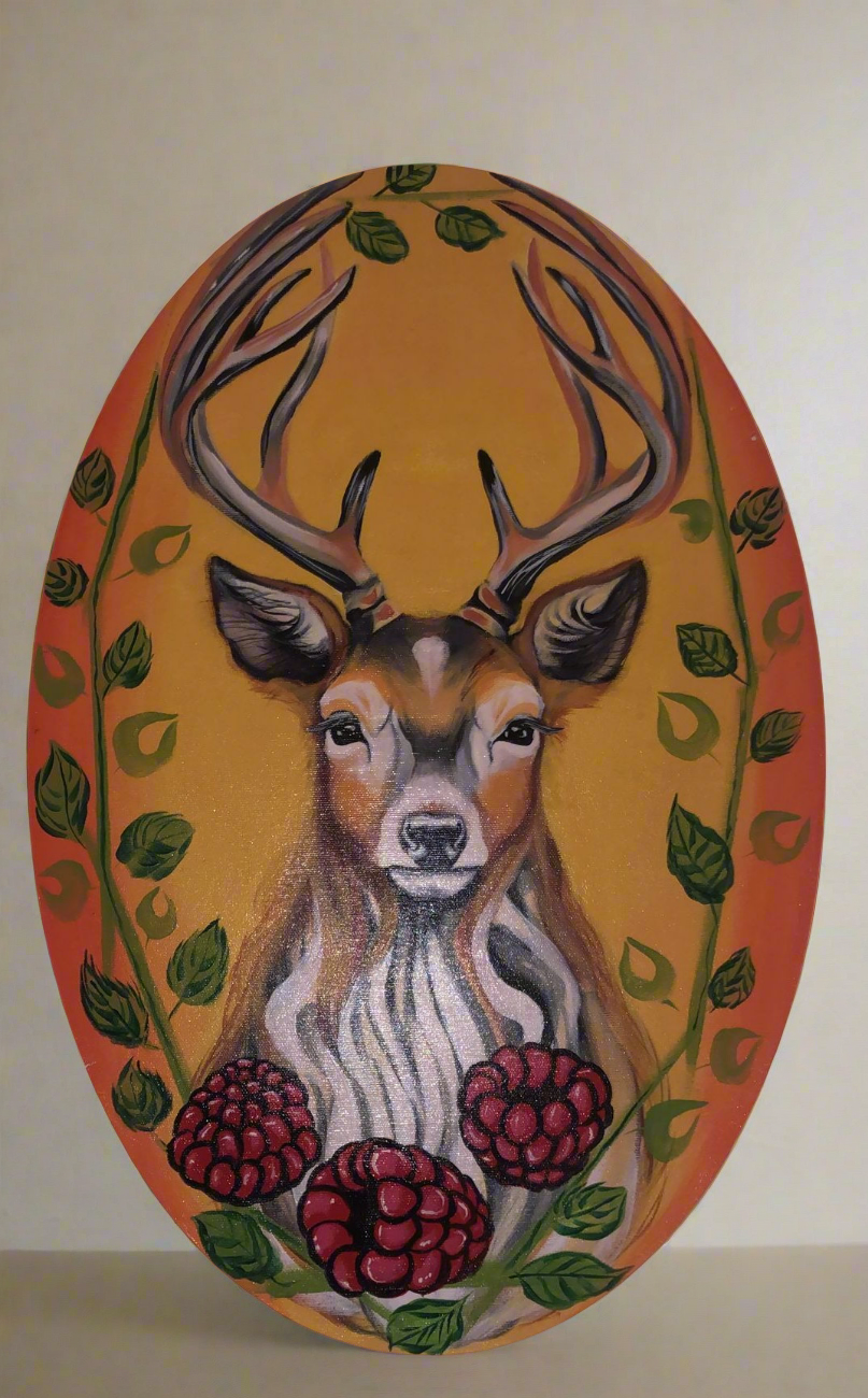 Deer aesthetic painting